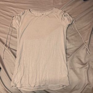 Grey and white shirt